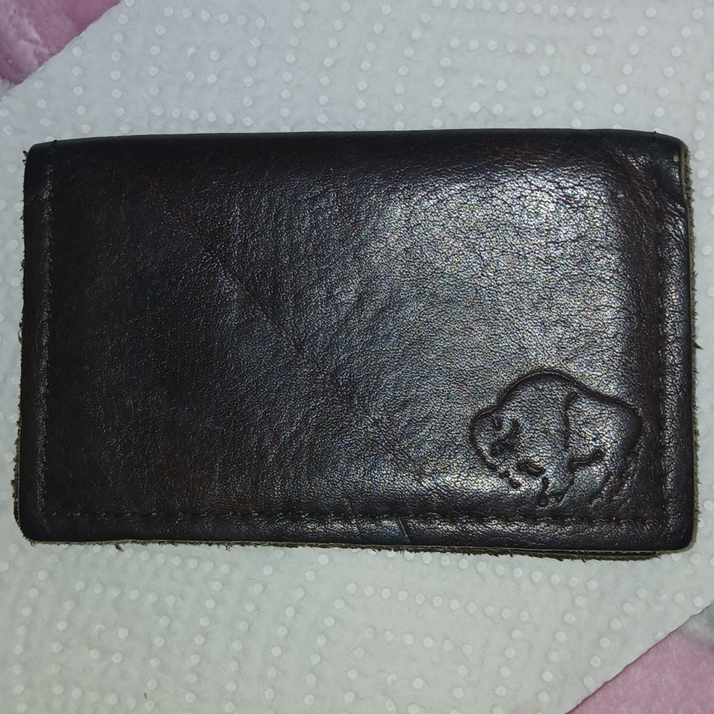 Buffalo Wallet Bifold Vintage Preloved Beautifully Card Size